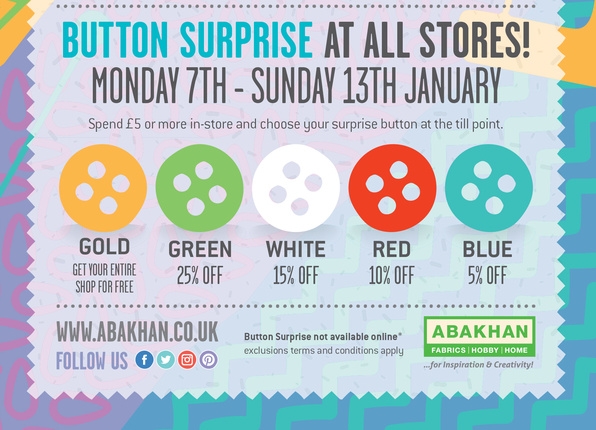5% off almost everything at all stores and online!