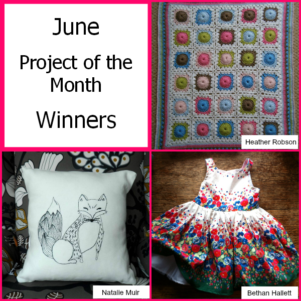 June Project of the Month Challenge Winners 