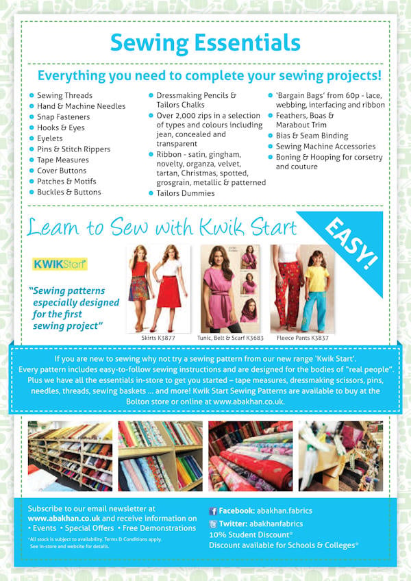 Dressmaking at Abakhan Bolton