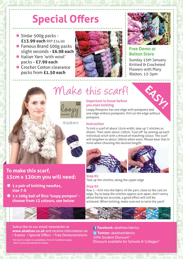 Knitting, Crochet & Felting at Abakhan Bolton