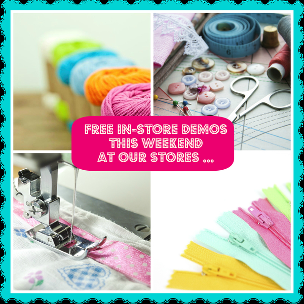 Free Demonstrations on Saturday 22nd and Sunday 23rd June