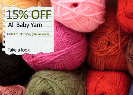15% off Baby Yarn