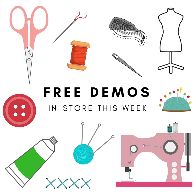 FREE demonstrations at all stores this week!