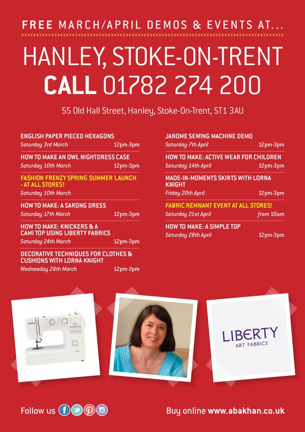 Free demonstrations at Liverpool & Birkenhead during March & April 2018