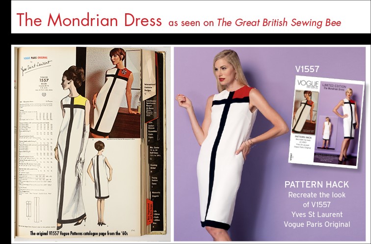 Mondrian Dress Pattern 'Hack' as seen on GBSB available at ALL stores!