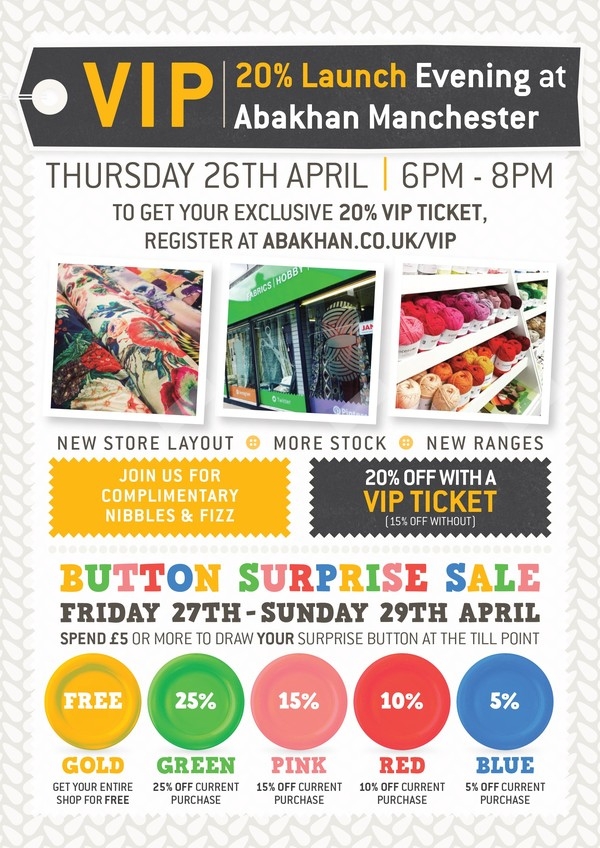 VIP 20% Launch Evening at Abakhan Manchester
