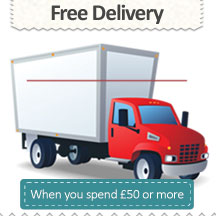 Free Delivery when you spend £50 or more
