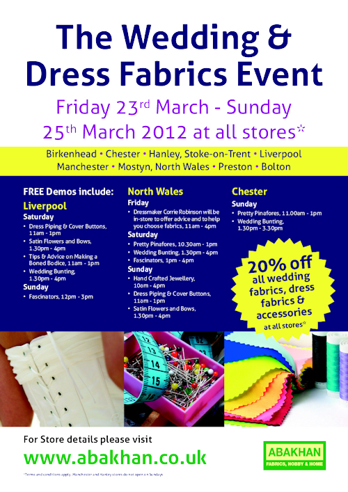 The Wedding and Dress Fabrics Event