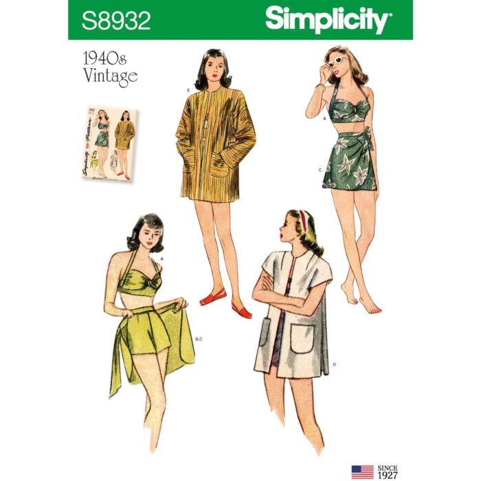 Simplicity Sewing Pattern Misses Vintage Bikini Top And More 32p5 12 Abakhan Simplicity Sewing Pattern Misses Vintage Bikini Top And More 32p5 12 Abakhan