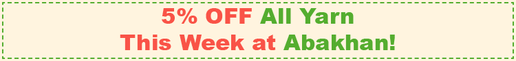 5% OFF All Knitting & Crochet Yarns - This Week at Abakhan